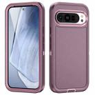 For Google Pixel 9 Life Waterproof Rugged PC + Silicone Phone Case(Purple + Pink) - 1