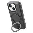 For iPhone 14 / 13 Denior A14 Skin Feel Rotating Holder MagSafe Phone Case(Black) - 1