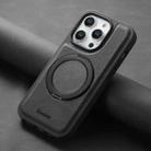 For iPhone 14 / 13 Denior A14 Skin Feel Rotating Holder MagSafe Phone Case(Black) - 2