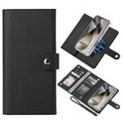 For Samsung Galaxy S24 Ultra 5G ViLi GHA-C Series RFID MagSafe Magnetic Flip Leather Phone Case(Black) - 1