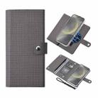 For Samsung Galaxy S24 5G ViLi GHB-C Series RFID MagSafe Magnetic Flip Leather Phone Case(Grey) - 1