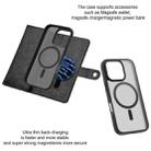 For iPhone 16 Pro ViLi GVA Series MagSafe Magnetic RFID Leather Phone Case(Black) - 3