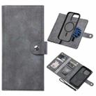 For iPhone 16 Pro ViLi GVA Series MagSafe Magnetic RFID Leather Phone Case(Grey) - 1