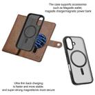 For iPhone 16 ViLi GVB Series MagSafe Magnetic RFID Leather Phone Case(Brown) - 3