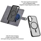 For iPhone 16 Plus ViLi GVB Series MagSafe Magnetic RFID Leather Phone Case(Grey) - 3