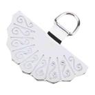 Fan-shaped Metal Mobile Phone Lanyard Fixing Gasket(Silver) - 3