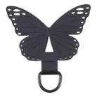 Butterfly Metal Mobile Phone Lanyard Fixing Gasket(Black) - 1