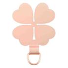 Four-leaf Metal Mobile Phone Lanyard Fixing Gasket(Rose Gold) - 1