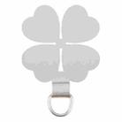 Four-leaf Metal Mobile Phone Lanyard Fixing Gasket(Silver) - 1