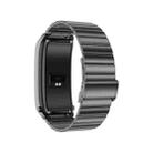 A8 1.98 inch 2 in 1 Bluetooth Earphone Steel Strap Smart Watch, Support ECG / NFC(Black) - 3