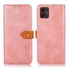 For Samsung Galaxy XCover7 Pro KHAZNEH Dual-color Cowhide Texture Flip Leather Phone Case(Rose Gold) - 1