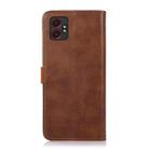 For Samsung Galaxy XCover7 Pro KHAZNEH Dual-color Cowhide Texture Flip Leather Phone Case(Brown) - 3