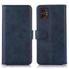 For Samsung Galaxy XCover7 Pro Cow Texture Flip Leather Phone Case(Blue) - 1