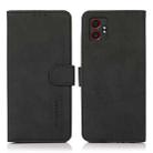 For Samsung Galaxy XCover7 Pro KHAZNEH Matte Texture Leather Phone Case(Black) - 1