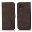 For Samsung Galaxy XCover7 Pro KHAZNEH Matte Texture Leather Phone Case(Brown) - 1
