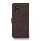 For Samsung Galaxy XCover7 Pro KHAZNEH Matte Texture Leather Phone Case(Brown) - 3