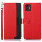 For Samsung Galaxy XCover7 Pro KHAZNEH Litchi Texture Leather RFID Phone Case(Red) - 1