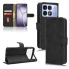 For Redmi K70 Ultra Skin Feel Magnetic Flip Leather Phone Case(Black) - 1