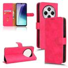 For Redmi 14C Skin Feel Magnetic Flip Leather Phone Case(Rose Red) - 1