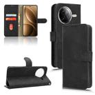 For Redmi K80 Pro Skin Feel Magnetic Flip Leather Phone Case(Black) - 1