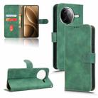 For Redmi K80 Pro Skin Feel Magnetic Flip Leather Phone Case(Green) - 1