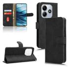 For Redmi Note 14 4G 164.84mm EU Version Skin Feel Magnetic Flip Leather Phone Case(Black) - 1