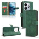 For Redmi Note 14 4G 164.84mm EU Version Skin Feel Magnetic Flip Leather Phone Case(Green) - 1