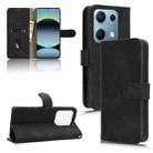 For Redmi Note 14S / Note 13 Pro 4G Skin Feel Magnetic Flip Leather Phone Case(Black) - 1