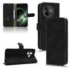 For Redmi K80 Ultra Skin Feel Magnetic Flip Leather Phone Case(Black) - 1