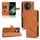 For Redmi K80 Ultra Skin Feel Magnetic Flip Leather Phone Case(Brown) - 1