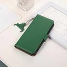 For Samsung Galaxy M35 Genuine Leather Mino Magnetic RFID Leather Phone Case(Green) - 2