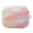 For Redmi Buds 5 Smile Clouds Earbuds Box Frosted TPU Case(Pink) - 1