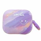 For Redmi Buds 5 Smile Clouds Earbuds Box Frosted TPU Case(Purple) - 1