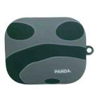 For Redmi Buds 5 Panda Back Earbuds Box Frosted TPU Case(Black Grey) - 1