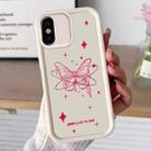 For iPhone X Diamond Sand TPU Full Coverage Phone Case(JGS21 White) - 1