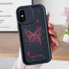 For iPhone X Diamond Sand TPU Full Coverage Phone Case(JGS21 Black) - 1