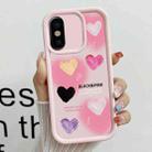 For iPhone X Diamond Sand TPU Full Coverage Phone Case(JGS19 Pink) - 1