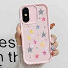 For iPhone X Diamond Sand TPU Full Coverage Phone Case(JGS20 Pink) - 1