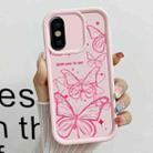 For iPhone X Diamond Sand TPU Full Coverage Phone Case(JGS22 Pink) - 1