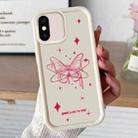 For iPhone XS Max Diamond Sand TPU Full Coverage Phone Case(JGS21 White) - 1