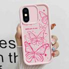 For iPhone XS Max Diamond Sand TPU Full Coverage Phone Case(JGS22 Pink) - 1