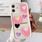 For iPhone 12 Diamond Sand TPU Full Coverage Phone Case(JGS19 White) - 1