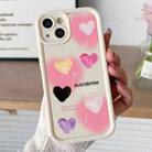 For iPhone 14 Diamond Sand TPU Full Coverage Phone Case(JGS19 White) - 1