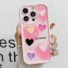 For iPhone 14 Pro Diamond Sand TPU Full Coverage Phone Case(JGS19 Pink) - 1