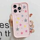 For iPhone 14 Pro Diamond Sand TPU Full Coverage Phone Case(JGS20 Pink) - 1