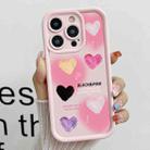 For iPhone 14 Pro Max Diamond Sand TPU Full Coverage Phone Case(JGS19 Pink) - 1