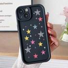 For iPhone 15 Plus Diamond Sand TPU Full Coverage Phone Case(JGS20 Black) - 1