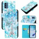 For Nokia C300   Colored Drawing Pattern Plain Weave Leather Phone Case(Tower Butterfly) - 1