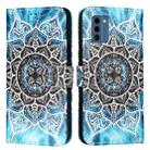 For Nokia C300   Colored Drawing Pattern Plain Weave Leather Phone Case(Undersea Mandala) - 2