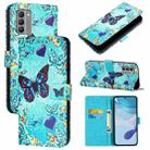 For Nokia G400 Colored Drawing Pattern Plain Weave Leather Phone Case(Love Butterfly) - 1